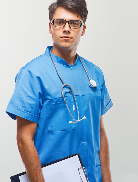 Zdjęcie lekarza w okularach